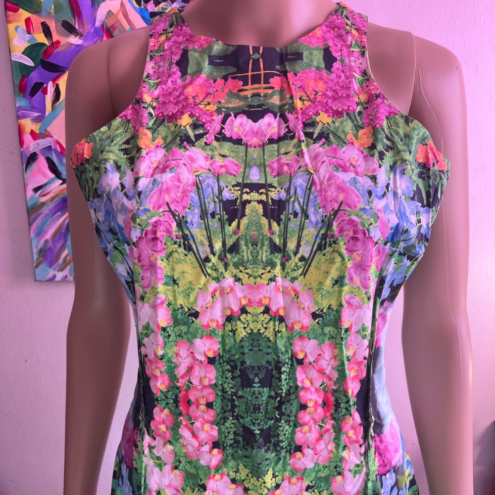 Zara Nwt Print Dress Large